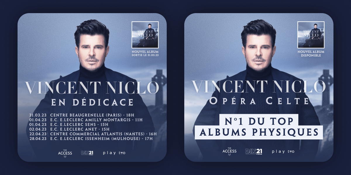 Vincent Niclo - Promo - Album - Opéra Celte