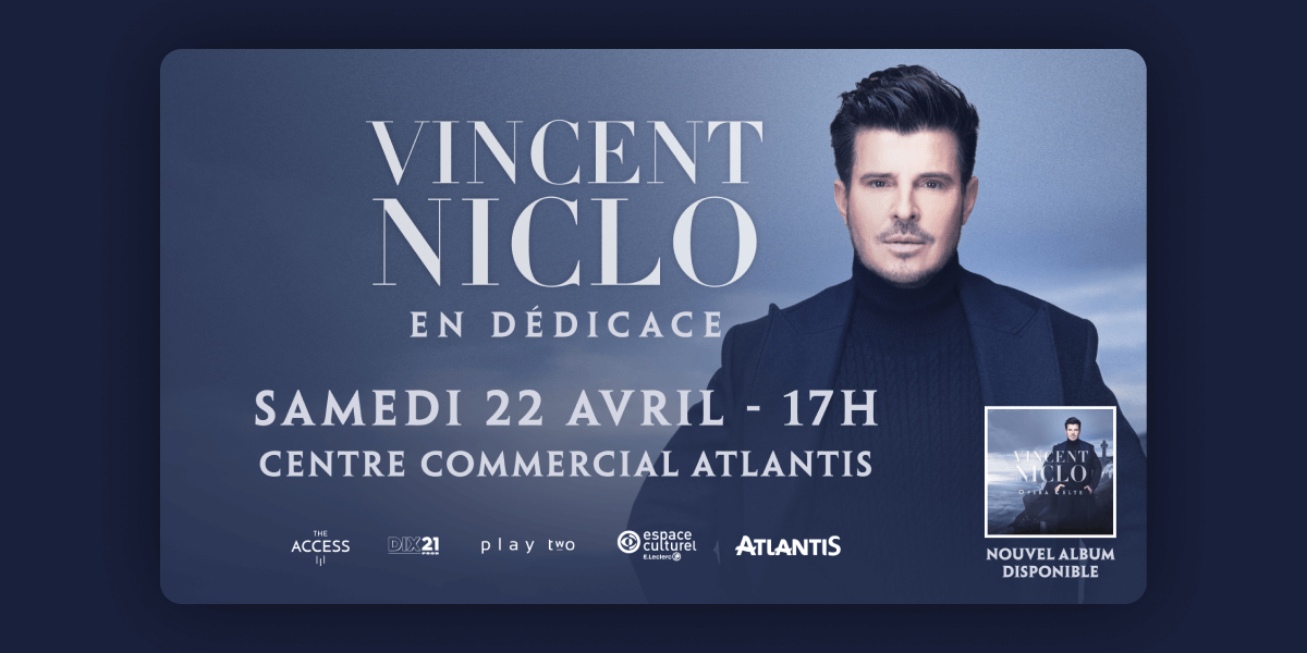 Vincent Niclo - Dédicace - Album - Opéra Celte