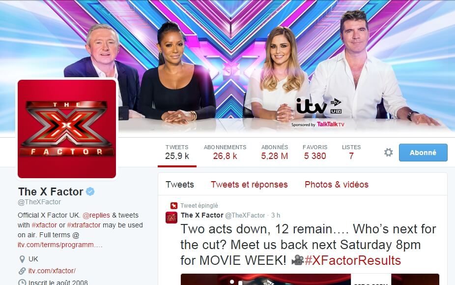 The X Factor - Twitter